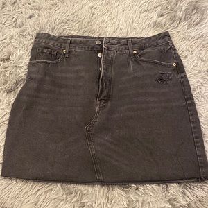 Old Navy Black Denim Higher High Rise Skirt with Secret Smooth Pockets WORN ONCE